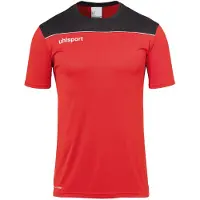 Uhlsport Offense 23 T-Shirt Hommes - Rouge / Noir / Blanc