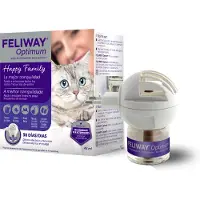 Feliway Optimum - Diffuseur + Recharge - Phéromones d'apaisement pour chats