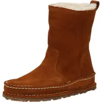 Birkenstock pour femme. 1023645 Bottes Lahti Daim (Coupe Étroite) marron (38), Plat, Cuir, Aucun, Casuel