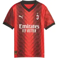 Puma Ac Milan 22/23 Junior Short Sleeve T-shirt Rouge 5-6 Years Garçon