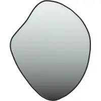 vidaXL Miroir mural noir 60x50 cm