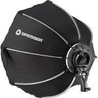 Bresser Boîte à lumière octogonale Super Quick Speedlite 65