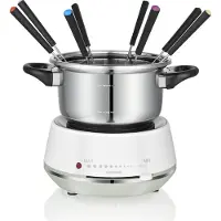 Melissa Fondue électrique 2L 1200W Acier inoxydable / Blanc -