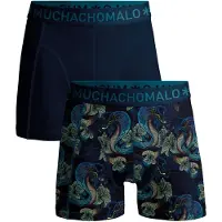 Muchachomalo Boxer Muchachomalo Homme Shorts Shorts Snake Print/Solid (2-Pièces)-XL
