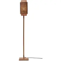 Good - Lampadaire Bhutan - Bambou/noir - 20x20x145cm pour salon, chambre à coucher