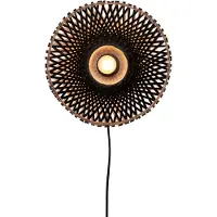 Good&Mojo - Applique Kalimantan - Noir/Bambou - Ø30cm