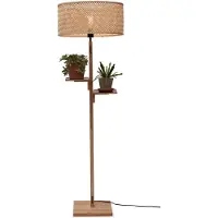 Good&Mojo - Lampadaire Java - Bambou - Ø50x158cm pour le salon, chambre à coucher