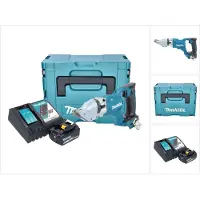 Makita DJS 200 RG1J Akku Blechschere 18 V 2,0 mm Brushless + 1x Akku 6,0 Ah + Ladegerät + Makpac