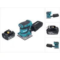 Makita DBO 484 G1 Akku Schwingschleifer 18 V 112 x 102 mm + 1x Akku 6,0 Ah - ohne Ladegerät