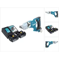 Makita DJS 200 RT Cisaille à tôle sans fil 18 V 2,0 mm Brushless + 2x batterie 5,0 Ah + chargeur