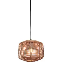 Good&Mojo - Lampe à suspendre Tanami - Rotin - Ø25cm Lampe à suspendre - Lampe de table à manger - Lampe de salon - Lampe de chambre à coucher - Salon