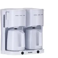 Severin Cafetière filtre Duo KA9314 1000W 8 tasses thermos blanc