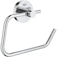 GROHE Start QuickFix Distributeur de papier toilette, sans couvercle, adhésif, chromé
