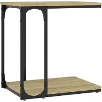 vidaXL Table d'appoint Chêne sonoma 50x35x52 cm Bois d'ingénierie