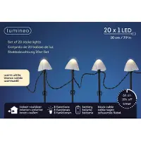Lumineo SET 20 LUCI DA GIARDINO A LED CON EFFETTO SCINTILLANTE