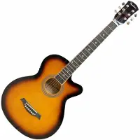 Pasadena SG026C 38 EQ Vintage Sunburst Guitare Jumbo acoustique-électrique