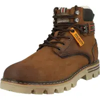 Dockers Bottines à lacets marron / orange / noir / blanc cassé
