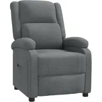 vidaXL Fauteuil relax gris foncé Tissu