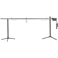 vidaXL Gril de barbecue automatique avec moteur Inox 207x45x81 cm