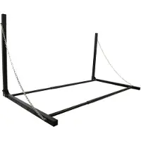 Pricenet Porte-pneus mural Acier Noir