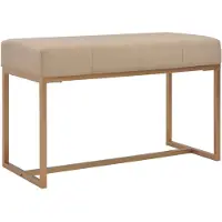 vidaXL Banc d'entrée beige 80 cm velours