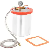 vidaXL Chambre à vide acier inoxydable 11,42 L