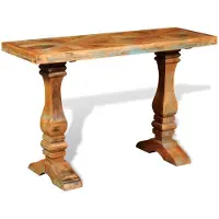 vidaXL Table console Bois de récupération massif