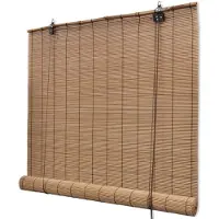 vidaXL Roller Blind 100x220 cm brun bambou