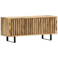 vidaXL Armoire TV 90x30x40 cm en bois massif de manguier
