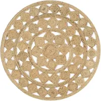 vidaXL Tapis fait à la main Jute tressée 120 cm