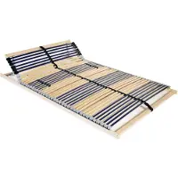 vidaXL Sommier à lattes avec 42 lattes 7 zones 100 x 200 cm