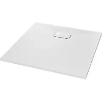 vidaXL Bac de douche SMC Blanc 90 x 90 cm