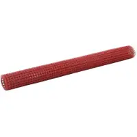 vidaXL Clôture en fil de fer acier avec revêtement PVC 25x1,5 m rouge