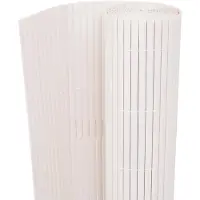 vidaXL Clôture de jardin Double face 90 x 500 cm Blanc