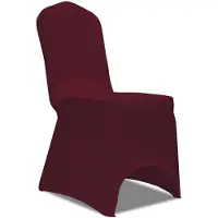 vidaXL Housse de chaise extensible 100 pcs Bordeaux