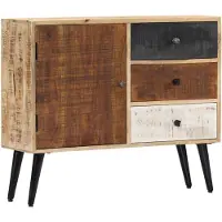 vidaXL Buffet 88x30x73 cm Bois de manguier massif
