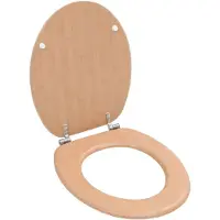vidaXL -Toilettensitz mit Deckelbambus MDF