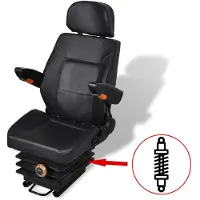 vidaXL Siège de tracteur avec suspension