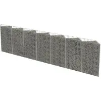vidaXL Mur de gabion Acier galvanisé 450 x 30 x 100 cm