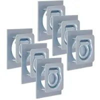 vidaXL Anneau d'arrimage pour remorque 6 pcs Acier galvanisé 2000 kg