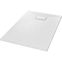 vidaXL Bac de douche SMC Blanc 120 x 70 cm