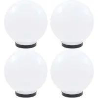 vidaXL Lampes à LED sous forme de boule 4 pcs Sphérique 25 cm PMMA