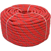 vidaXL Corde de bateau Polypropylène 18 mm 50 m Rouge