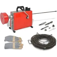 vidaXL Machine à nettoyer les tuyaux 250W 15mx16mm / 4,5mx9,5mm
