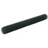 vidaXL Grillage à poule 10x1,5 m en acier avec revêtement PVC vert