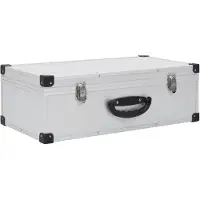vidaXL Étui de CD pour 80 CD Aluminium ABS Argenté