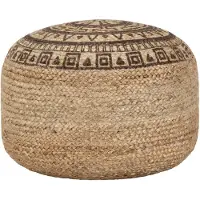 vidaXL Pouf fait à la main Marron 45 x 30 cm Jute