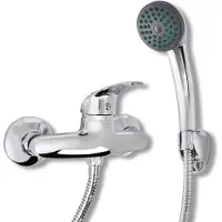 vidaXL Salle de bain Mitigeur de douche Set Chrome
