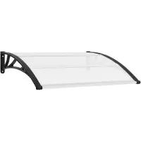 vidaXL Auvent de porte 120 x 100 cm PC