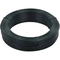 vidaXL Fil de ligature pour clôture 250 m 2,3/3,8 mm acier noir vert